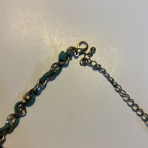 Vintage Caribbean charm necklace starfish and seashells with blue beads - Picture 4 of 4